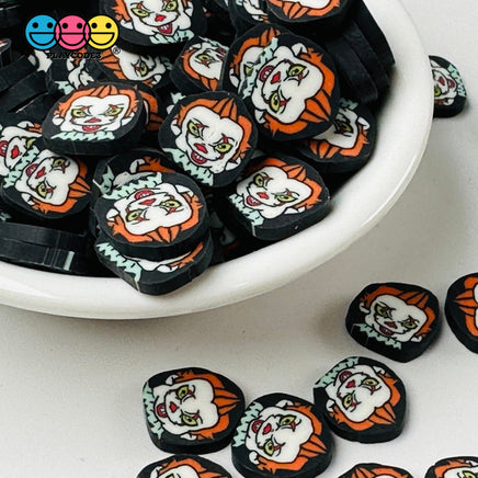 Movie Horror Creepy Clown Character Face Fake Clay Sprinkles Decoden Fimo Jimmies 5Mm/10Mm Playcode3