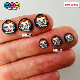 Movie Horror Creepy Clown Character Face Fake Clay Sprinkles Decoden Fimo Jimmies 5Mm/10Mm Playcode3