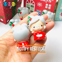 Santa Claus Wife Mrs 5Pcs 3D Cabochons Decoden Charm Figurine Miniature Playcode3 Llc