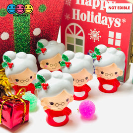 Santa Claus Wife Mrs 5Pcs 3D Cabochons Decoden Charm Figurine Miniature Playcode3 Llc