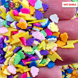 5/10Mm Multicolor Cloud Yellow Lighting Fake Clay Sprinkles Decoden Fimo Jimmies Playcode3 Llc