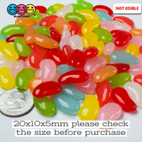 Multicolor Fake Colored Beans Hard Resin Food Prop - Limited Time Offer 100 Pcs