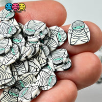 Mummy Boy Fimo Slices Polymer Clay Fake Sprinkles Halloween Kawaii Funfetti 10/5 Mm 10 Grams /