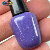 Nail Polish Makeup Charms - Red & Purple Cabochons For Decoden Crafts (10 Pcs) Charm