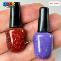 Nail Polish Makeup Charms - Red & Purple Cabochons For Decoden Crafts (10 Pcs) Charm