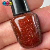 Nail Polish Makeup Charms - Red & Purple Cabochons For Decoden Crafts (10 Pcs) Charm