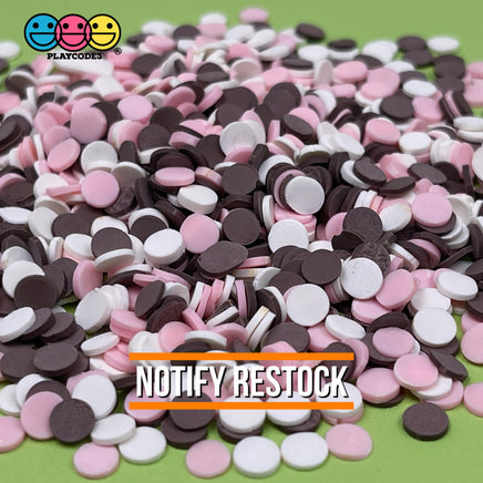Neapolitan Ice Cream Mix Confetti Round Disc Fake Sprinkles Decoden Jimmies 20 Grams Sprinkle