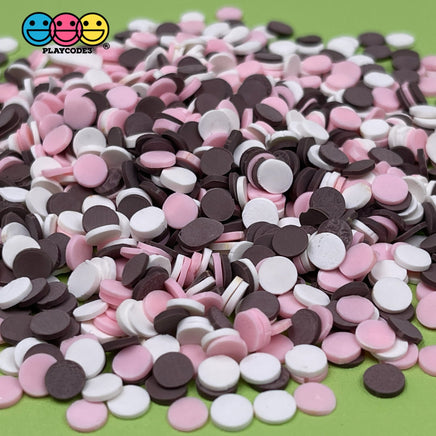 Neapolitan Ice Cream Mix Confetti Round Disc Fake Sprinkles Decoden Jimmies 20 Grams Sprinkle