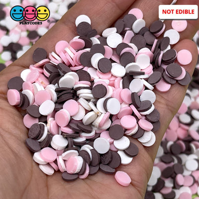 Neapolitan Ice Cream Mix Confetti Round Disc Fake Sprinkles Decoden Jimmies Sprinkle