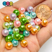 No-Hole Pastel Acrylic Beads 8mm - Slime Supplies Fake Bake Decor Cabochons Decoden PLAYCODE3 LLC Glitter