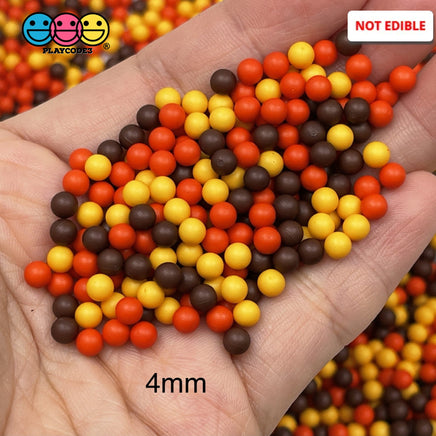 Nonpareil Faux Beads Halloween Fall Harvest Mix Holiday Decoden Bead