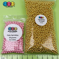 Nonpareil Caviar Beads Faux Sprinkles 4Mm Decoden Funfetti Jimmies Resin 20 Colors Bead