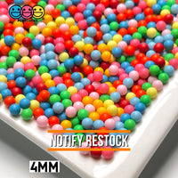 Nonpareil Acrylic Faux Beads Bubblegum Gumball Machine Mix Bubble Gum Fake Food Decoden 4Mm 20 Grams