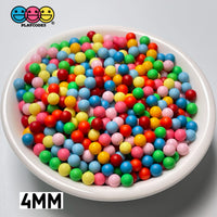 Nonpareil Acrylic Faux Beads Bubblegum Gumball Machine Mix Bubble Gum Fake Food Decoden 4Mm Bead