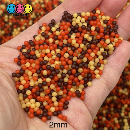 Nonpareil Faux Beads Halloween Fall Harvest Mix Holiday Decoden Bead