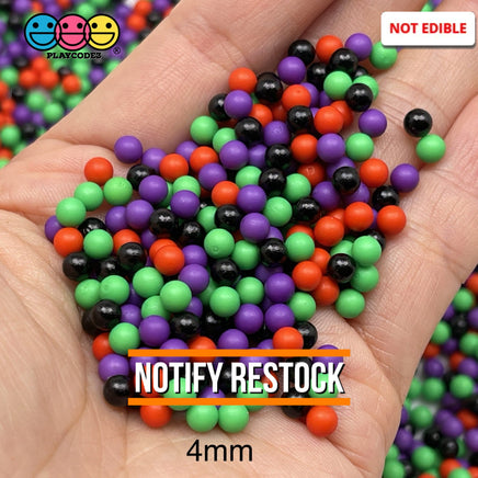 Nonpareil Faux Beads Halloween Theme Colors Decoden Bead