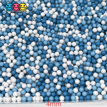 20/100G 4/2Mm Nonpareil Faux Beads Winter Wonderland Mix Christmas Decoden Bead