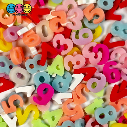 Numbers 0 - 9 Fimo Charm Sprinkles Multi Color Fake Polymer Clay Jimmies Funfetti 10Mm 10 Grams