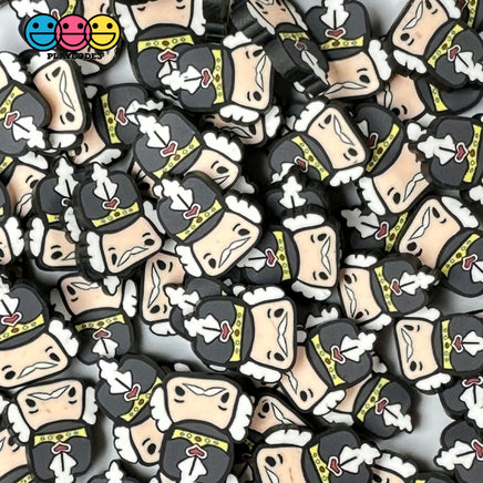 Nutcracker Suite Face Fimo Slices Polymer Clay Fake Sprinkles Christmas Funfetti 10/5 Mm Playcode3