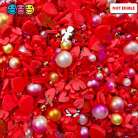 Old Fashion Valentines Sprinkle Fimo Faux Beads Mix Day Fake Sprinkles Funfetti