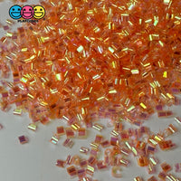 Orange 500G Bingsu Beads Slime Crunchy Iridescent Crafting Supplies Cut Plastic Straws Bulk Item
