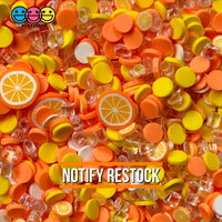 Orange Creamsicle Mix Fimo Fake Sprinkle Slushie Icicle Oranges Funfetti 20 Grams