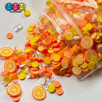 Orange Creamsicle Mix Fimo Fake Sprinkle Slushie Icicle Oranges Funfetti