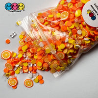 Orange Creamsicle Mix Fimo Fake Sprinkle Slushie Icicle Oranges Funfetti