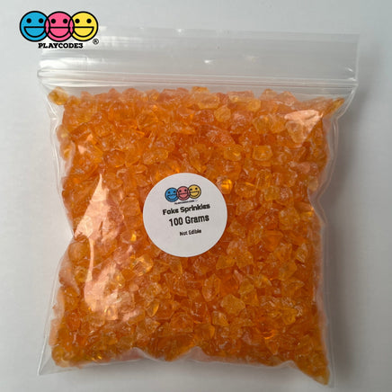 Silica Acrylic Sand Slime Filler Orange Fake Food