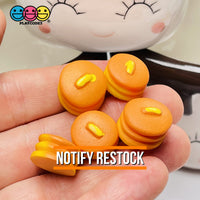 Pancakes Stacked Buttered Mini Flatback Charm Faux Food Cabochons Charms 10 Pcs