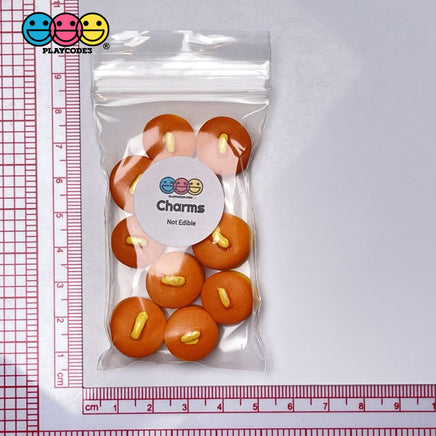 Pancakes Stacked Buttered Mini Flatback Charm Faux Food Cabochons Charms 10 Pcs