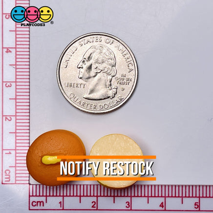 Pancakes Stacked Buttered Mini Flatback Charm Faux Food Cabochons Charms 10 Pcs