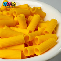 Pasta Macaroni Small Charms Fake Food Realistic Cabochons 100 Pcs