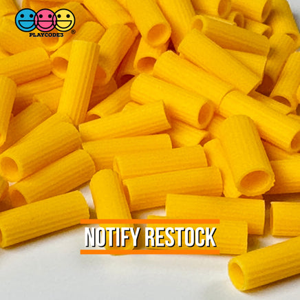 Pasta Macaroni Small Charms Fake Food Realistic Cabochons 100 Pcs