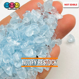 Pastel Blue Silica Acrylic Sand 100 Grams Slime Filler Fake Lava Rock Candy Sprinkle