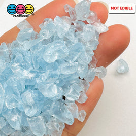 Pastel Blue Silica Acrylic Sand 100 Grams Slime Filler Fake Lava Rock Candy Sprinkle