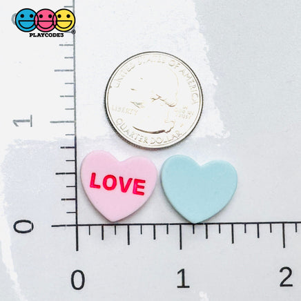 Pastel Color Conversation Sweet Hearts Grooved Letters Love Valentine’s Day Holiday Pink Blue