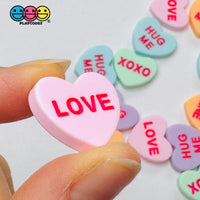 Pastel Color Conversation Sweet Hearts Grooved Letters Love Valentine’s Day Holiday Pink Blue