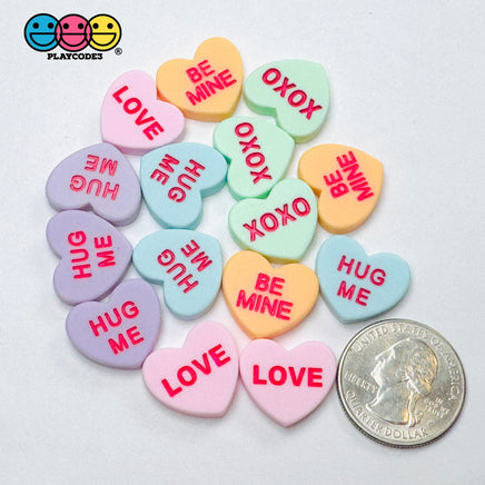 Pastel Color Conversation Sweet Hearts Grooved Letters Love Valentine’s Day Holiday Pink Blue