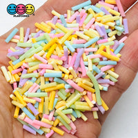 Pastel Color Easter Blue Purple Orange Yellow Green Pink Mixes Holiday 5mm Fake Clay Sprinkles Decoden Fimo Jimmies 10