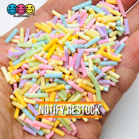 Pastel Color Easter Blue Purple Orange Yellow Green Pink Mixes Holiday 5mm Fake Clay Sprinkles Decoden Fimo Jimmies 10