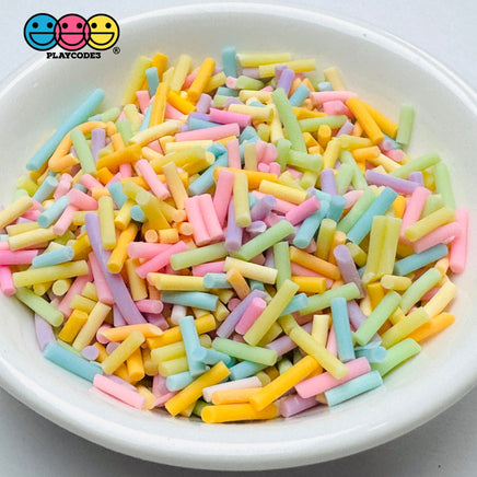 Pastel Color Easter Blue Purple Orange Yellow Green Pink Mixes Holiday 5mm Fake Clay Sprinkles Decoden Fimo Jimmies