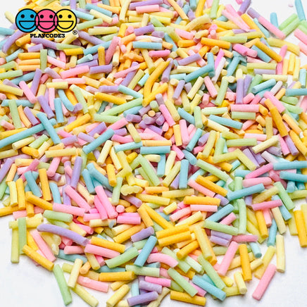 Pastel Color Easter Blue Purple Orange Yellow Green Pink Mixes Holiday 5mm Fake Clay Sprinkles Decoden Fimo Jimmies
