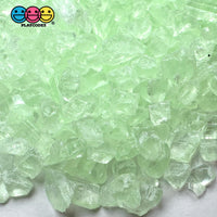 Pastel Green Silica Acrylic Sand 100 Grams Slime Filler Fake Lava Rock Candy Sprinkle