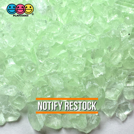 Pastel Green Silica Acrylic Sand 100 Grams Slime Filler Fake Lava Rock Candy Sprinkle