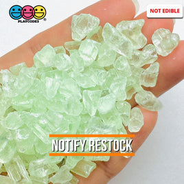 Pastel Green Silica Acrylic Sand 100 Grams Slime Filler Fake Lava Rock Candy Sprinkle