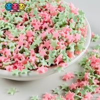 Pastel Pink Green Star 5Mm Fake Clay Sprinkles Decoden Fimo Jimmies Playcode3 Llc Sprinkle