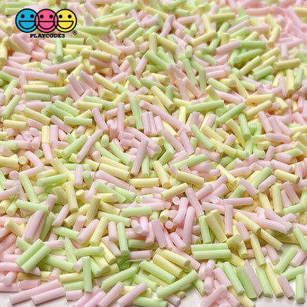 Pastel Pink Patch Mix Fake Clay Sprinkles Decoden Jimmies Funfetti 20 Grams Sprinkle
