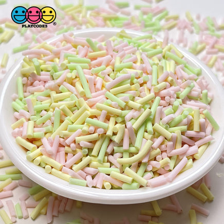 Pastel Pink Patch Mix Fake Clay Sprinkles Decoden Jimmies Funfetti Sprinkle