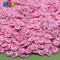 Paw Animal Pink Paws Fimo Slices Fake Clay Sprinkles Decoden Jimmies Funfetti Sprinkle